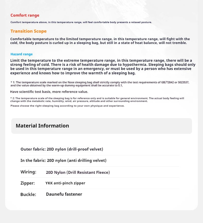 Naturehike Camping Duck Down Sleeping Bag 650FP Mummy Thickening Warm Outdoor Ultralight Portable Winter Down Sleeping Bag -18℃