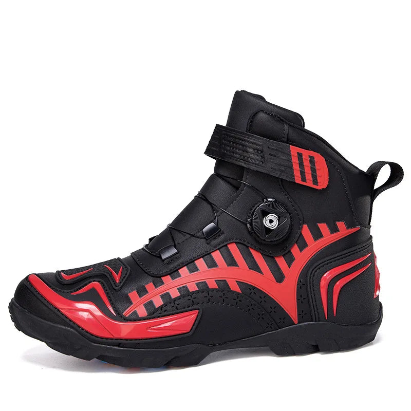 Waterproof Motorcycle Shoes Men Women Universal Biker Boot Leather Motorbike Sneaker Motorcyclist Boots Motorcycle Equipment