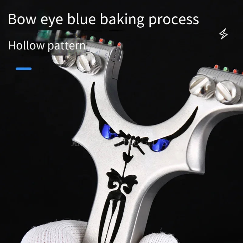 Assisted Aiming Slingsshot Double Screw Fast Compression Slingshot Outdoor Hunting Shooting Catapult Accessories