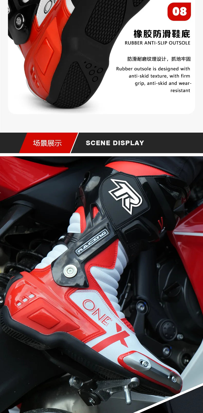 TR Tiger motorbike riding shoes men's cycling boots four seasons waterproof motorbike fall protection motorcycle rider racing sh