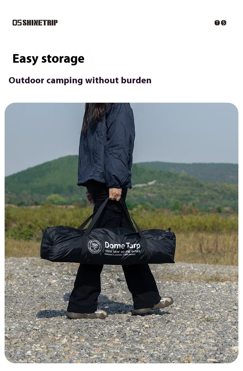 Mountain Fun Tent Outdoor Dome Canopy Oversized Awning Sun Protection Camping Equipment Camping Windproof Can Expand The Dome