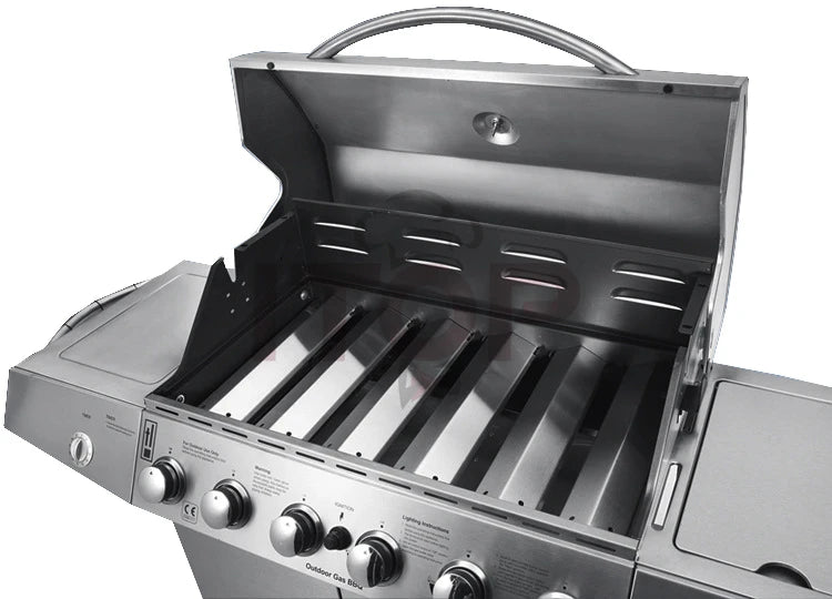 Popular garden barbecue grill outdoor charcoal bbq  commercial heavy duty gas gill with trolley