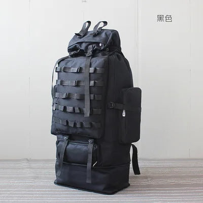 70-100L Outdoor Camping Travel Sports Backpack Military Camo Tactical Bag Large Capacity Waterproof Hiking Mountain Climbing Bag