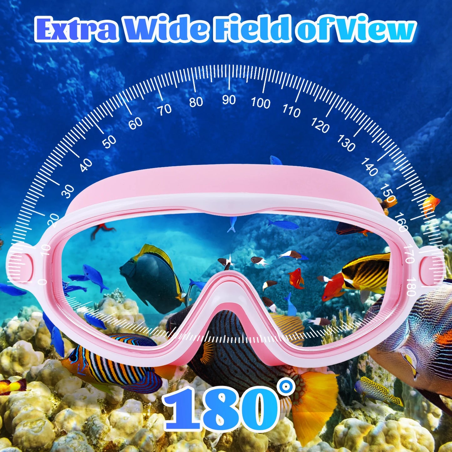 2Pcs Swimming Goggles Anti Fog Transparent Swimming Glasses Leakproof Wide View Swimming Eyewear Professional Swim Equipment