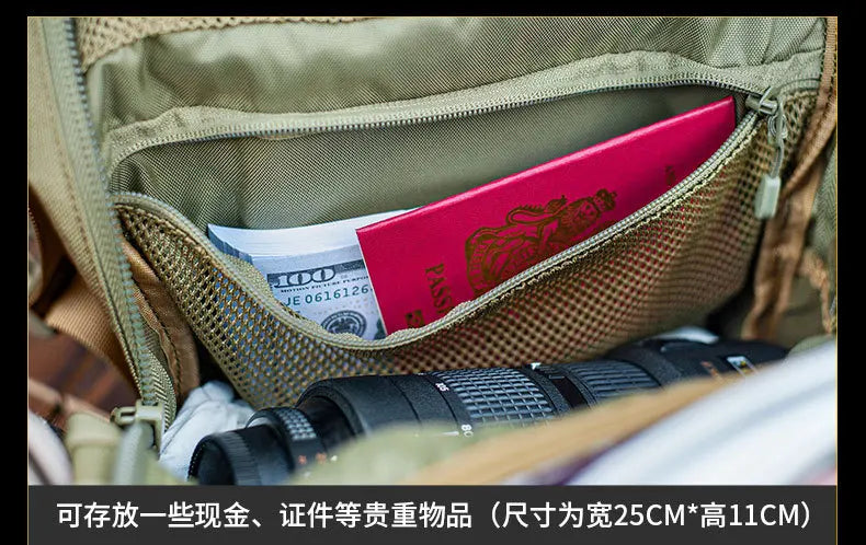 New Outdoor Mountaineering Army Fans Tactical Equipment Pack 24-hour Multi Functional Assault Action Backpack