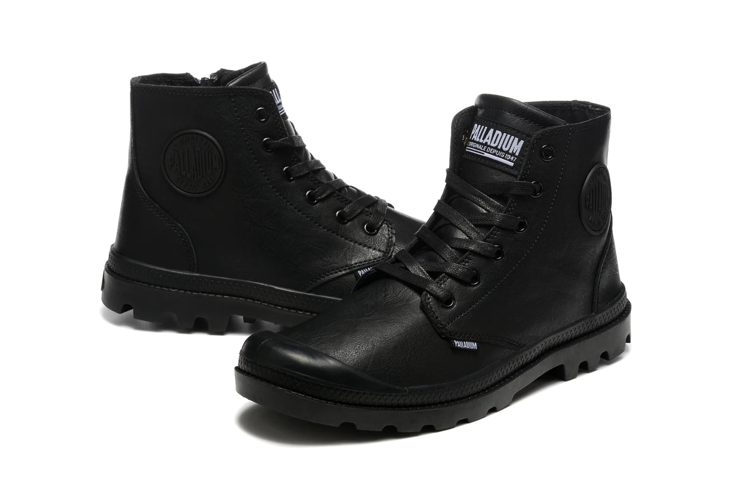 2025 New PALLADIUM Pampa Men Women Soldiers Boots Leather Zipper Ankle Boots Outdoor Dual Purpose Walking Shoes Casual Shoes