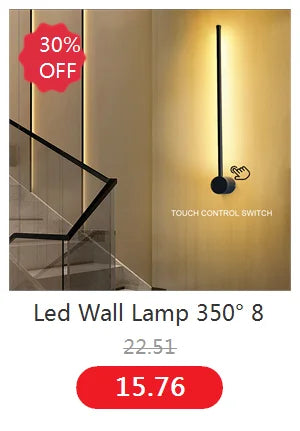 2/1 PCS Dimming Waterproof LED Long Wall Sconce Lamp Garden Decoration Outdoor Lighting 85-265V LED Wall Light External Sconce