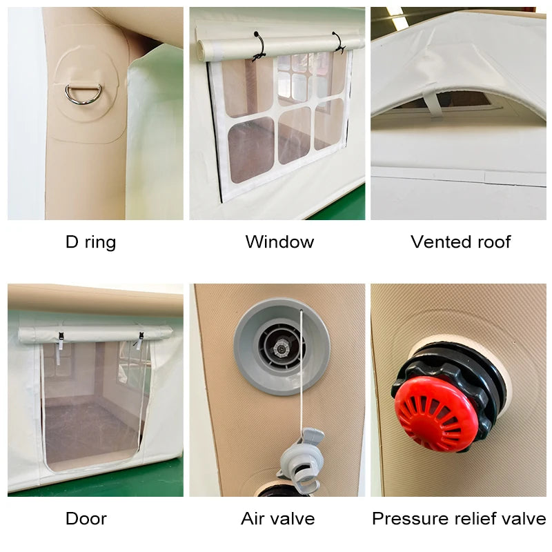 Waterproof Inflatable House for Multi Persons, Air Big Camping Tent, Custom Outdoor House, 2024