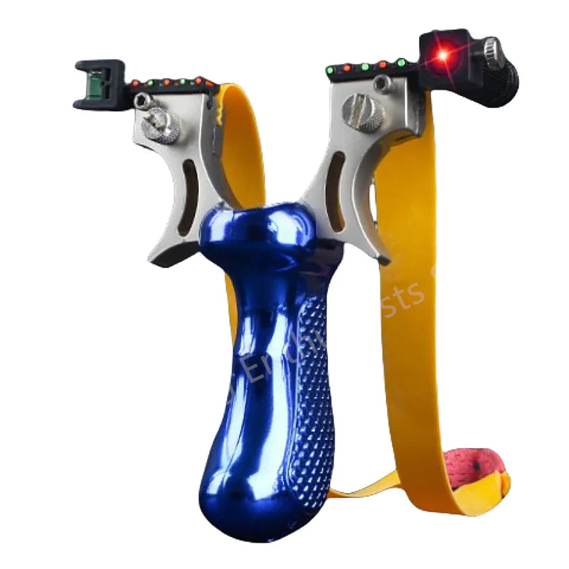 Outdoor shooting infrared laser hunting catapult rubber strap steel ball bullseye set game easy to carry