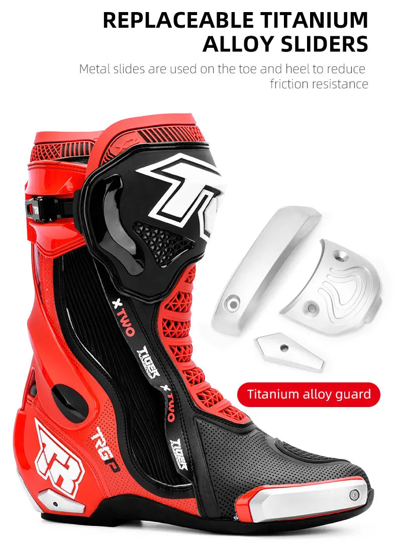 TR Tiger Brand Active axis off-road shoes Motorcycle riding boots anti-fall wear-resistant impact-resistant Adult male Lin Dao b