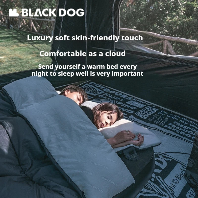 Naturehike BLACKDOG Envelope Sleeping Bag Double Spring Autumn Quilt 210T Camping Ultralight Outdoor Travel Adult Sleeping Bag