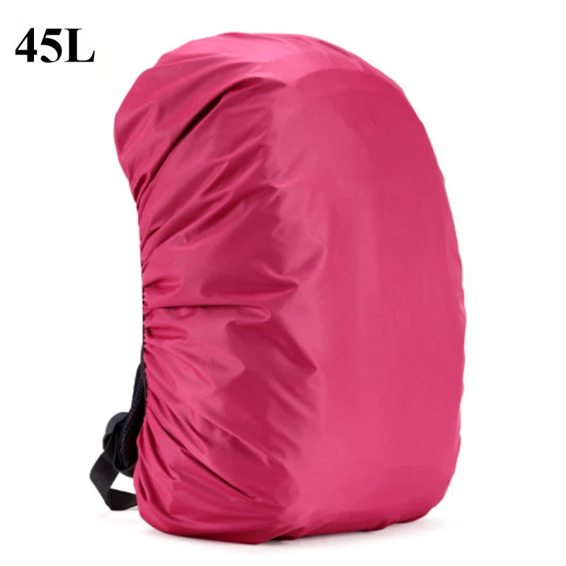 35/45L Adjustable Waterproof Dustproof Backpack Sport Bag Rain Cover Portable Ultralight Shoulder Protect Outdoor Tools Hiking