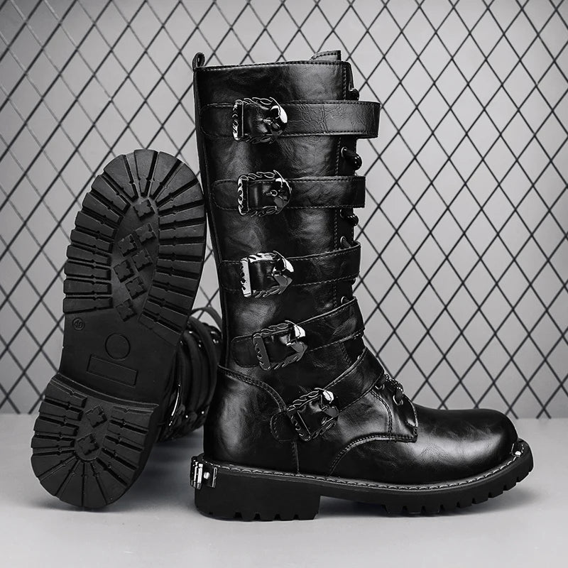 Motorcycle Boots New Men's Outdoor Fashion High Top Shoes For Men Women High Quality Comfort Anti-collision Protective Boot 2025