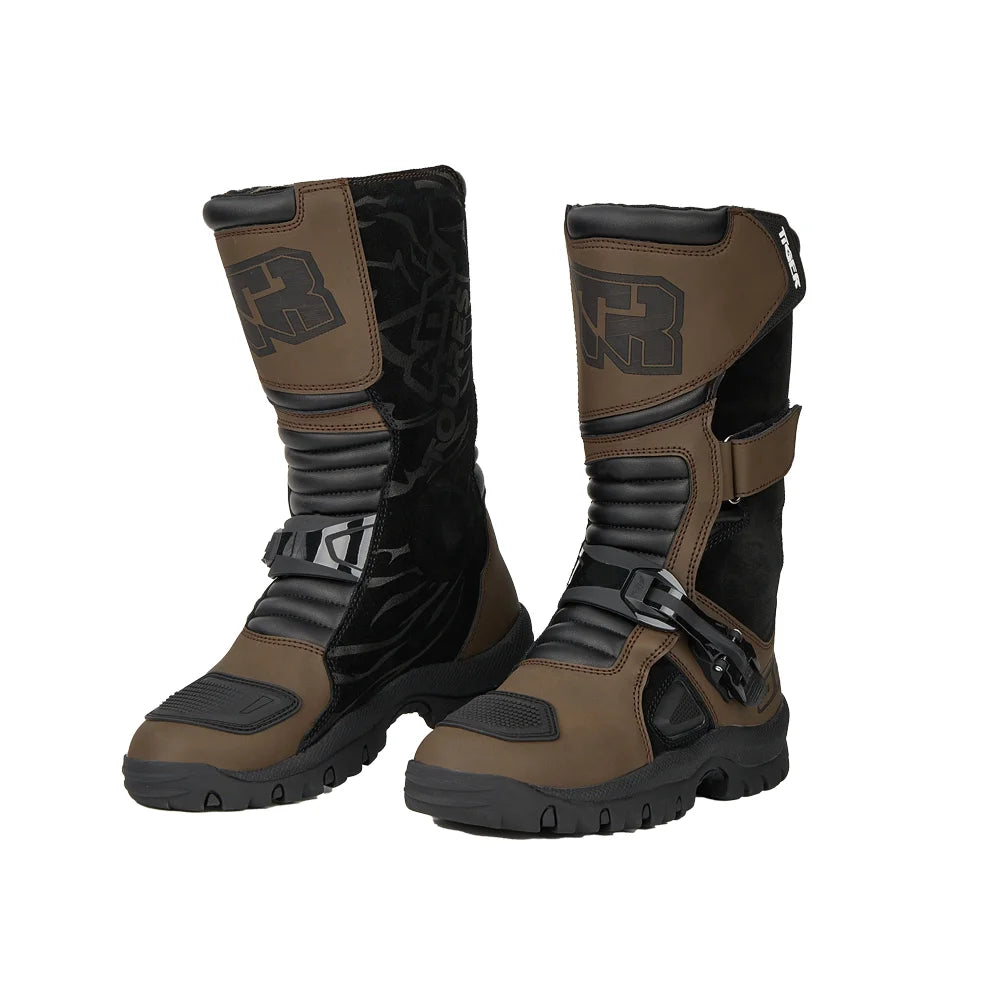 Motorcycle Boots Men Racing Shoes Motorcyclist Boots Off-road Anti-slip Four Seasons Cycling Protective Gear Motocross Boots