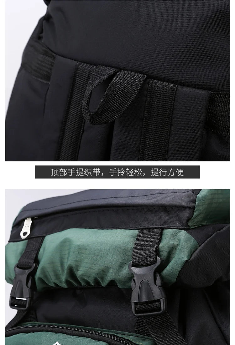 70L Outdoor Hiking Mountaineering Bag Large Capacity Waterproof Sports Travel Backpack Men Women Camping Climbing Bags Rucksack