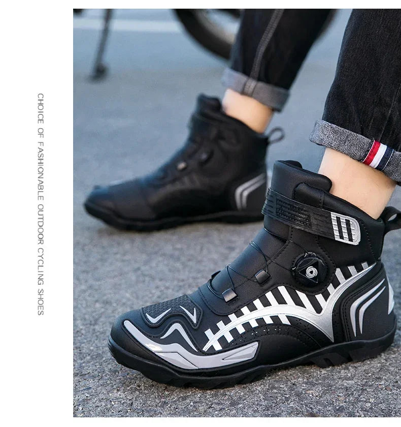 Motorcycle Boots Men's women's Motor Riding Boot Motorbike Chopper Cruiser Touring Motocross Shoe Breathable Motorcycles Shoes