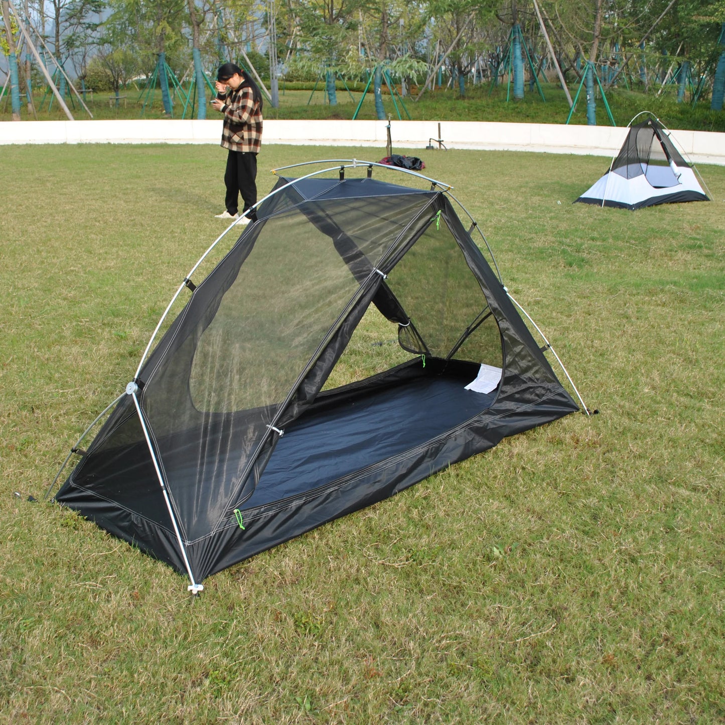 In all weathers 1 Person Lightweight Backpacking Tent, CZX-305 waterproof ultralight 1 man tent,trekking tent,Tents for Fishing