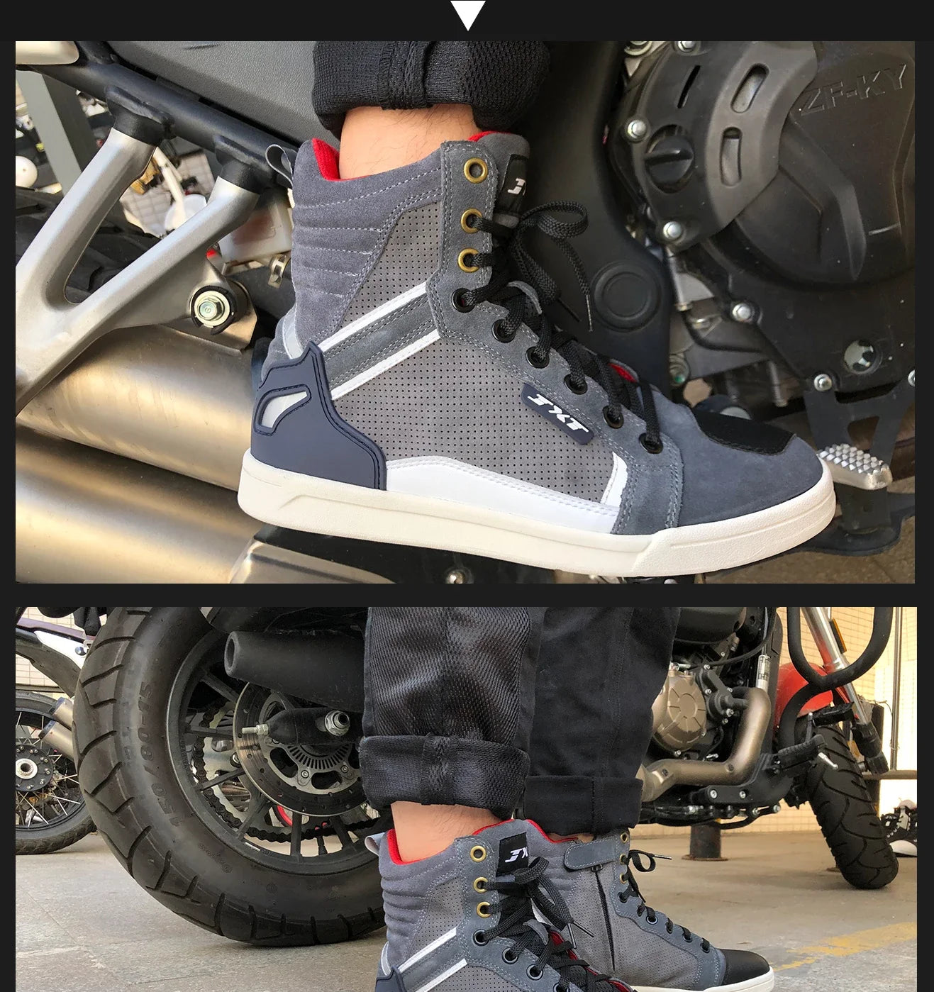 Men's Motorcycle Racing Shoes Breathable Anti-drop Off-road Rider Rally Shoes Racing Equipment
