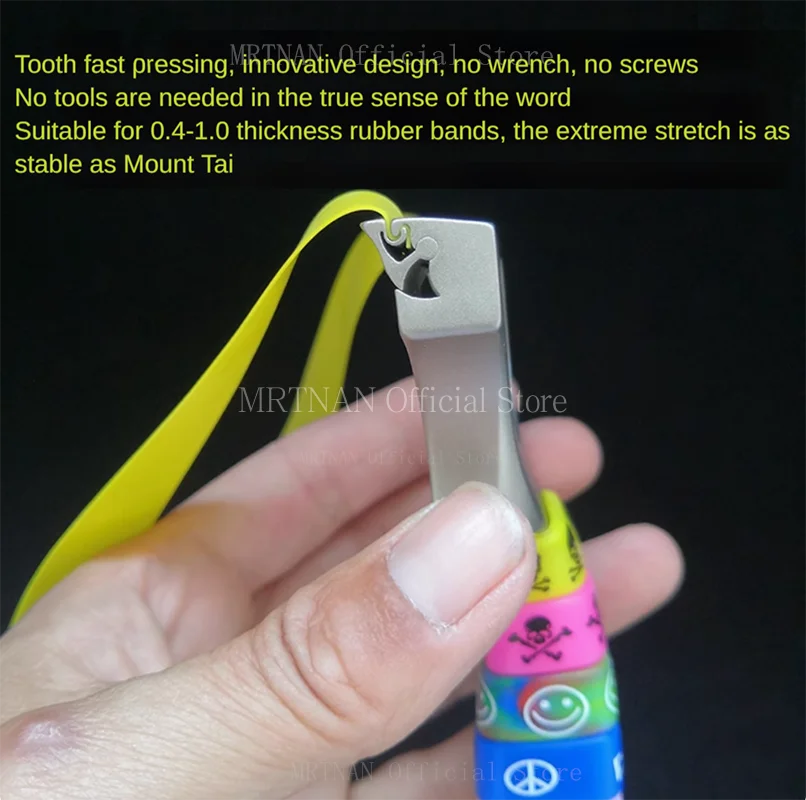 Slingshot Titanium Alloy High Quality Shooting Slingshot Hunting Flat Rubber Band Catapult Outdoor Sports Accessories