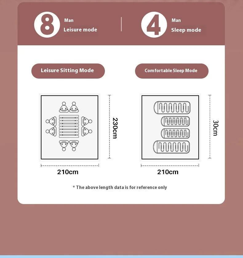 HeWolf Outdoor Double-layer Silver-coated Picnic Tent Automatic Folding Portable Waterproof Sunscreen Quick-Open Camping Tent