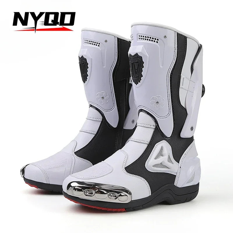 36-47 Anti Fall Motocross Boots Wear-resistant Motorcycle Boots Men's Women Racing Boots Safe Riding Equipment Rally Shoes