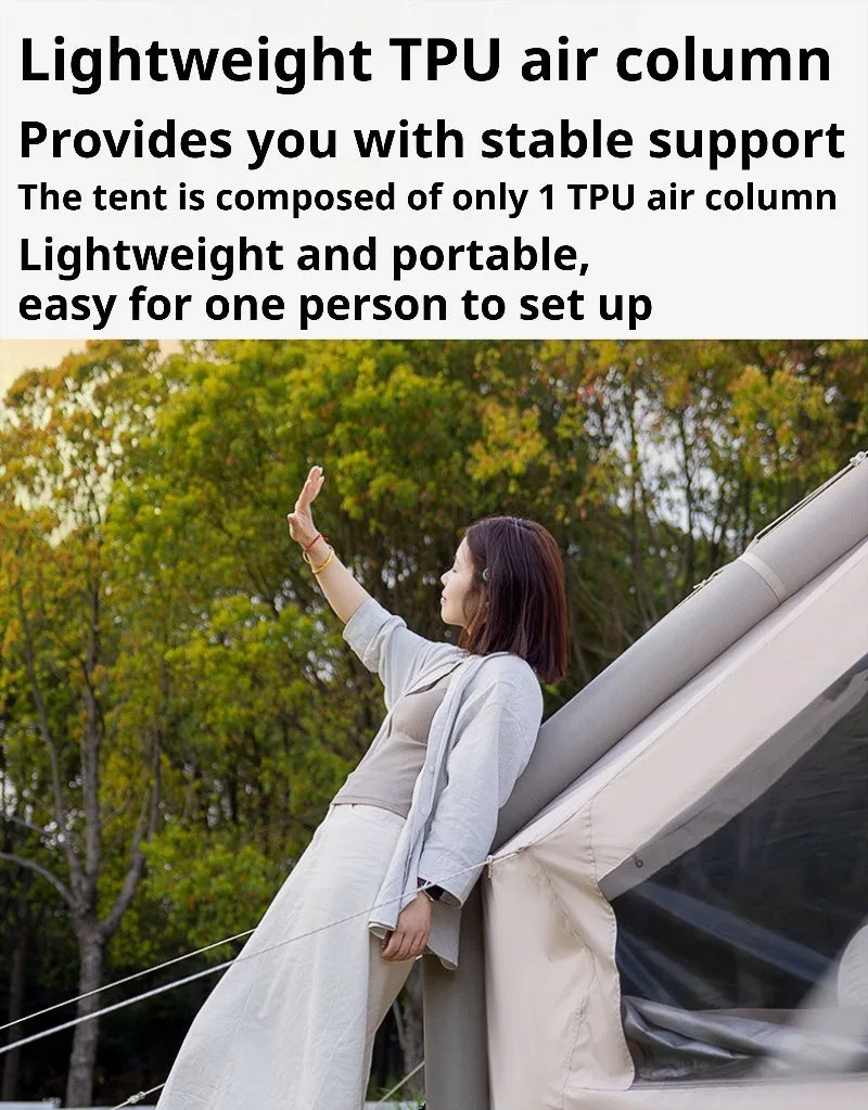 Convenient Storage Inflatable Tent Portable Foldable Outdoor Courtyard Tent Multifunctional Desert Travel Camping Supplies