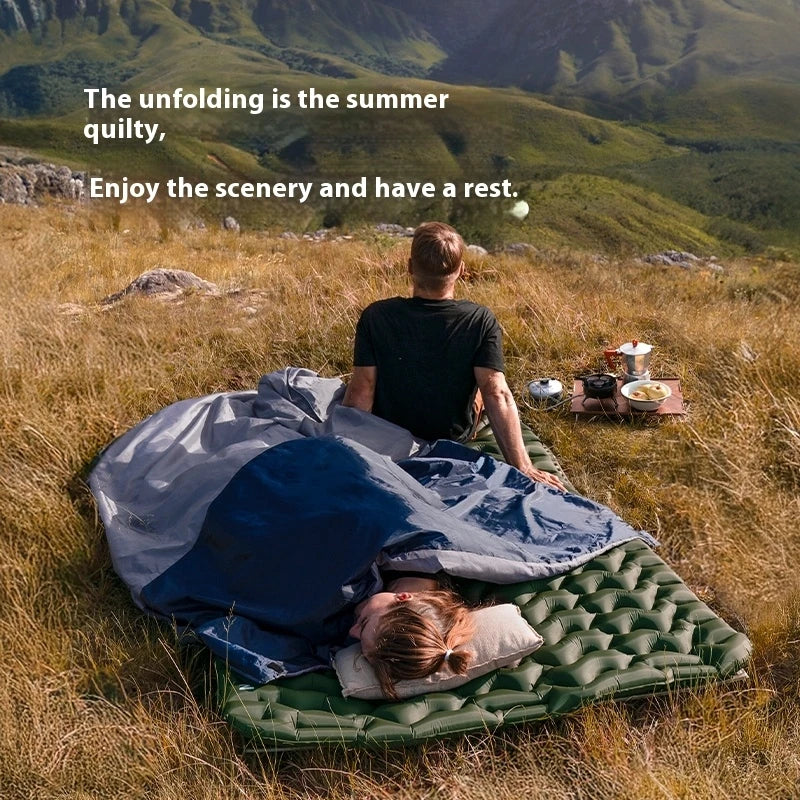 Naturehike 2025 New MINI Sleeping Bag 760g Ultralight Portable Splicing Summer Quilt Outdoor Camping Hiking Cotton Sleeping Bag