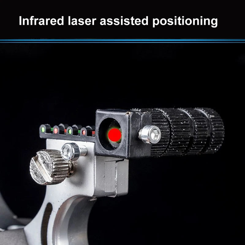 Laser Assisted Aiming rubber bands shooting catapult  slingshot Outdoor hunting sling shot Toy fast pressure shooting acessories