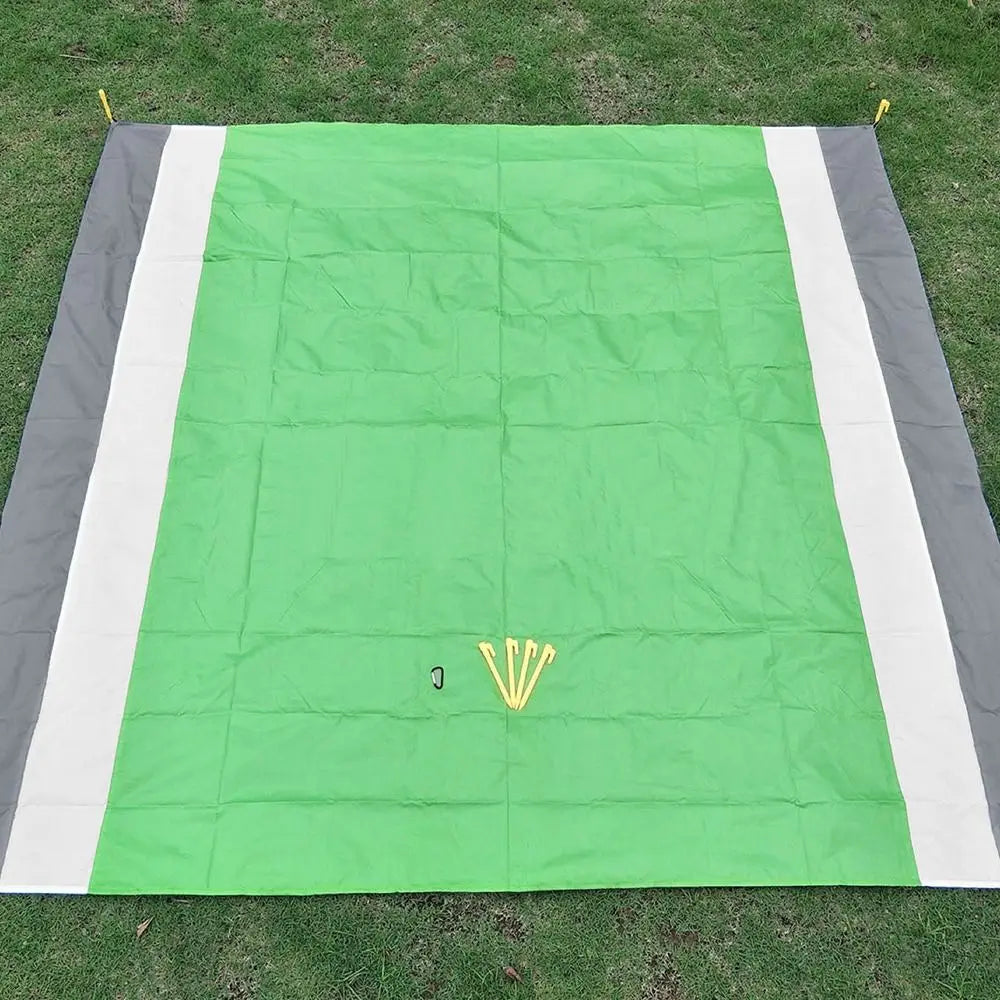 200*210cm Waterproof Tent Floor Tarp Picnic Mat Ultralight Pocket Tent Footprint Beach Tarp with Sack Camping Hiking Accessories