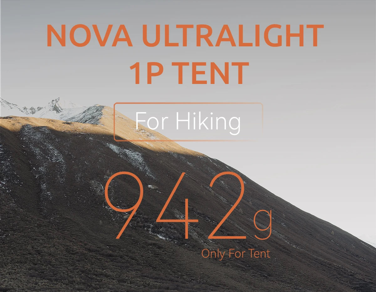 BLACKDEER Nova Camping Tent 1 Person Ultralight Tent Nylon Silicone Coated Waterproof Hiking Backpacking Outdoor DAC Pole 1.08kg