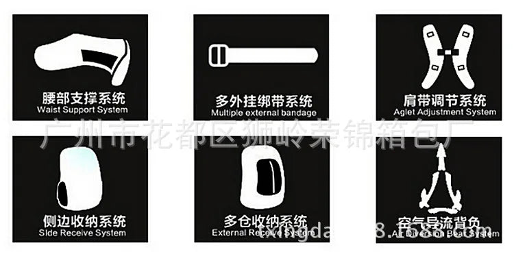 Upgraded 3D Bag Camouflage Mountaineering Bag Tactical Backpack Outdoor Camping Travel Bag