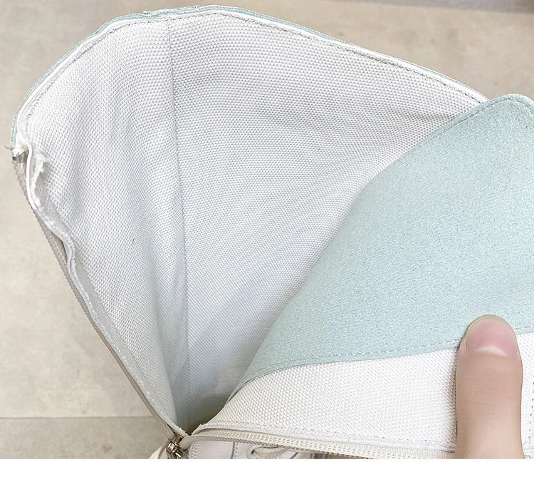 Women Knee High Boots Thick Sole Punk Style Women Motorcycle Boots Retro Square Heel Lace Up Women Boots Black White Botas Mujer