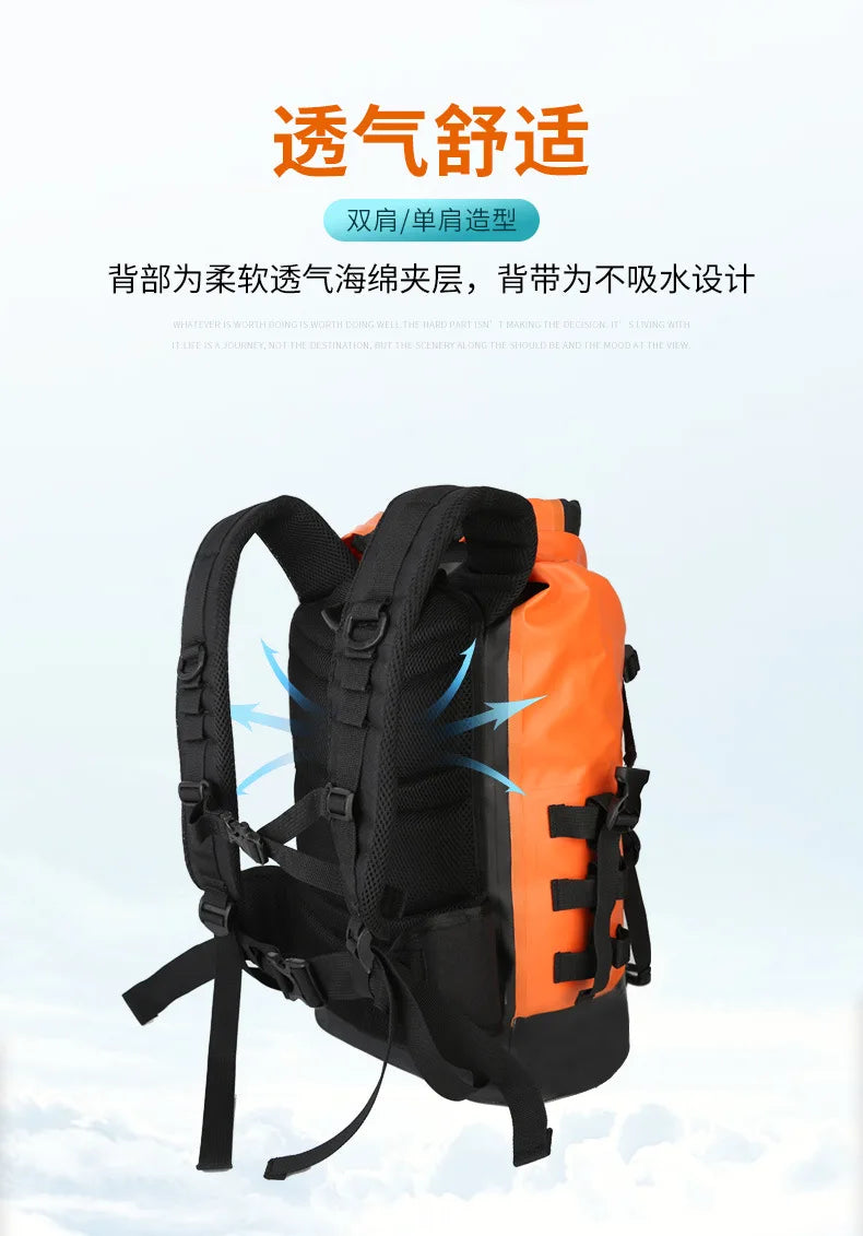 Waterproof backpack for mountaineering and tourism, outdoor mountaineering bag, for the river, p761