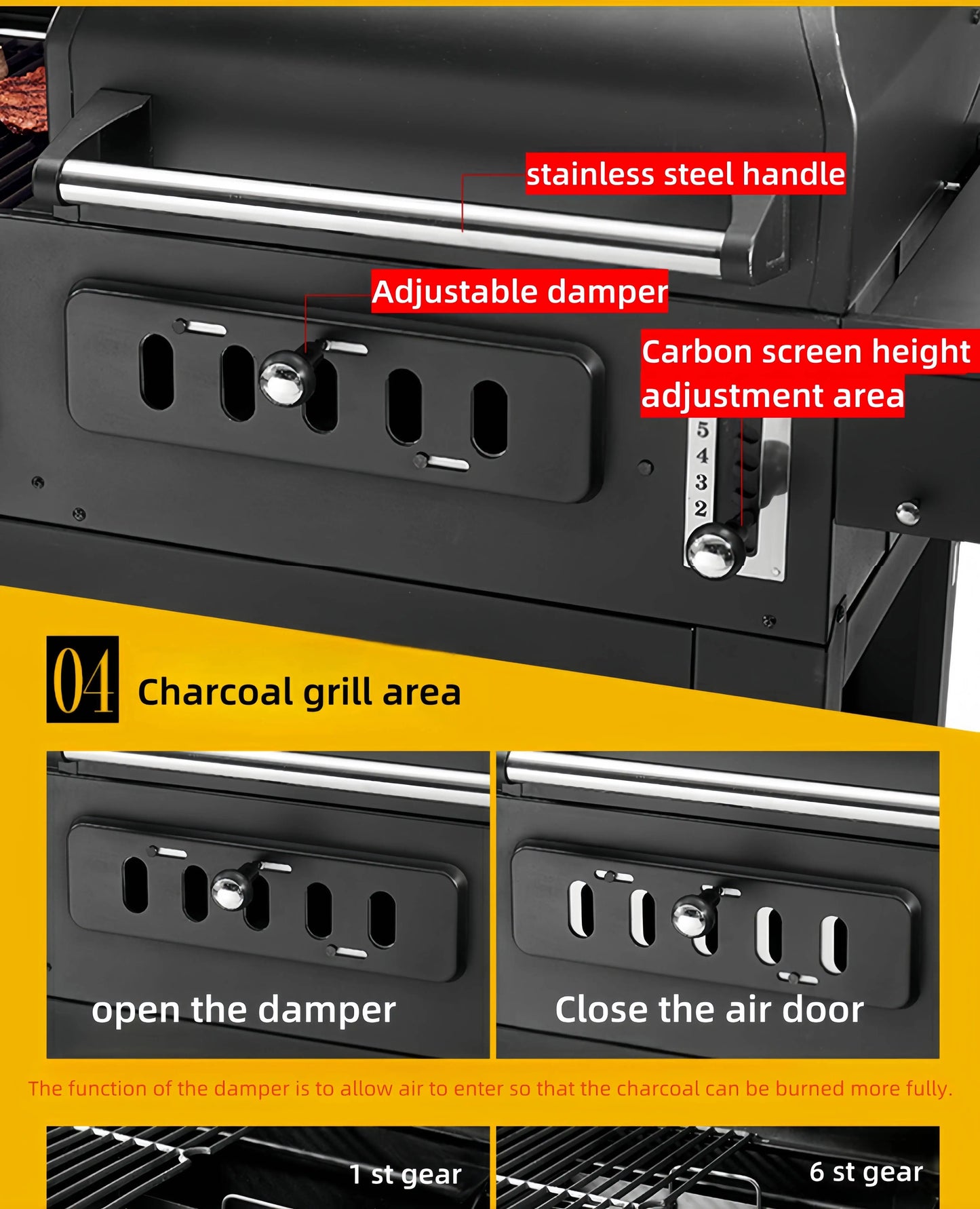 Outdoor Kitchen Bbq Grill Machine Tandoor Oven Kebab Machine Charcoal Stove Smoker Chimney Barbecue Grill Oven Barbeque Cooking