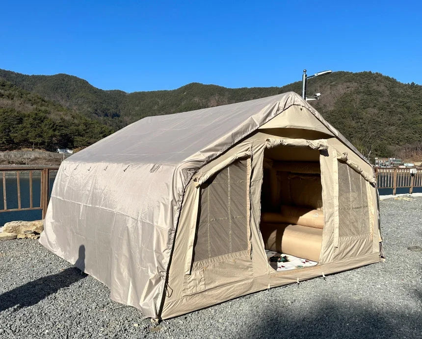 Luxury Inflatable Picnic Dome Tent, Outdoor Family Camping, Green, 17.2