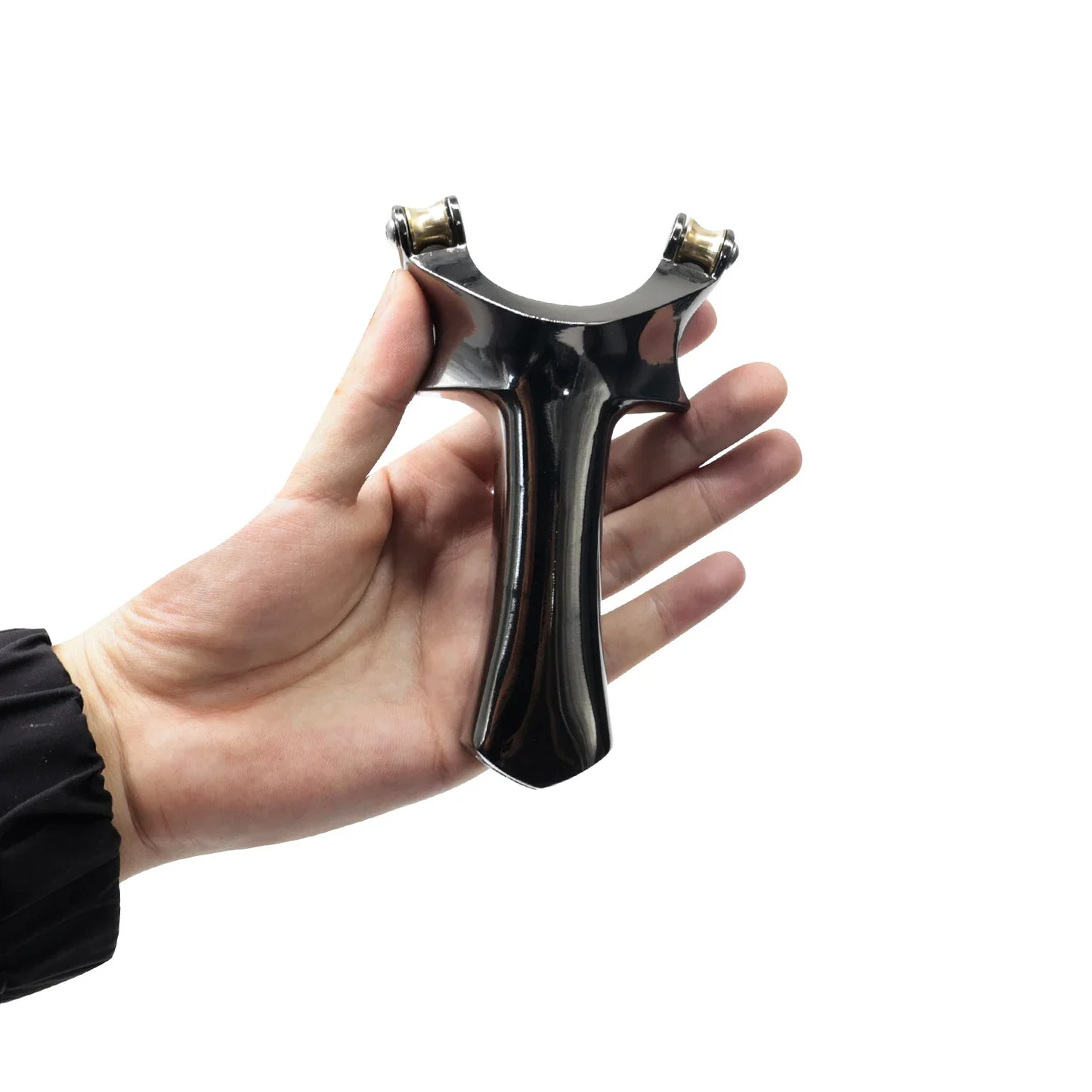 Silver Metal Composite Pulley Slingshot Simple and Practical Professional Metal Slingshot Dedicated To Shooting Players