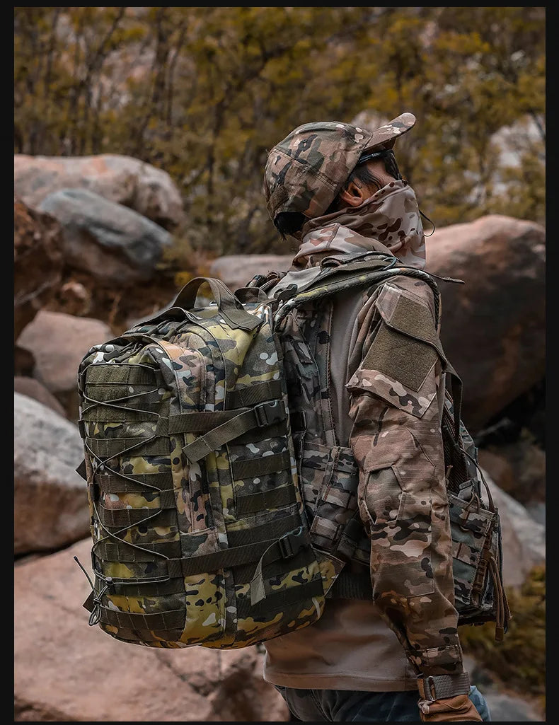 Tactical Camouflage Backpack Molle Hunting Backpacks Waterproof Camping Hiking Hunting Trekking Climbing Outdoor Bags Rucksack
