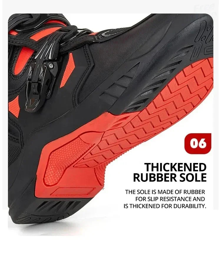 2025 NEW Racing Boots Safe Riding Motocross Boots Waterproof Anti Fall Wear-resistant Motorcycle Boots Equipment Rally Shoes