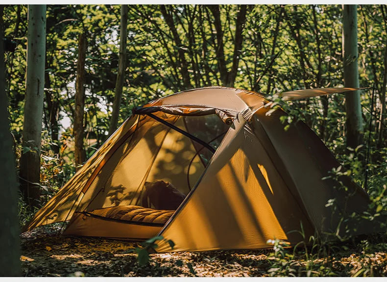 Thous Winds Taurus 1 People Camping Tent Ultralight Hiking Tent Backpack Outdoor Cot Tent 15D Nylon Ripstop Both Side Silicon