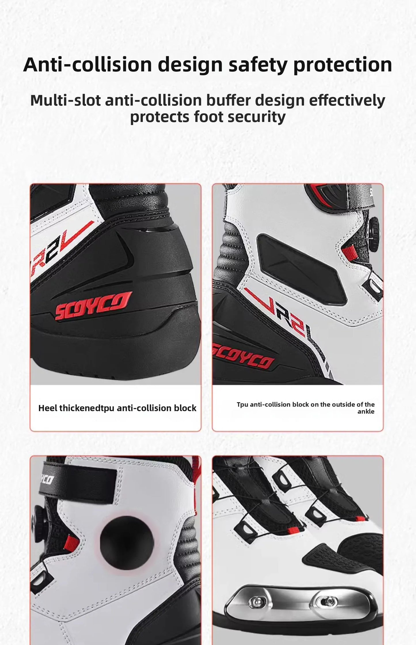 Motorcycle Boots Long Thigh Boots Men Shoes Shoe Moto Riding Shoe Man Racing Motocross Protective Gear Speed SCOYCO MR003