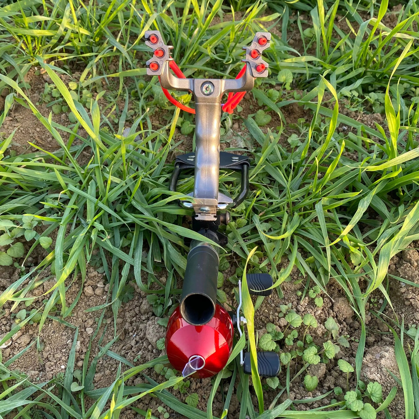 Outdoor Shooting Fishing Slingshot Hunting Arrow Darts Catapult With Rubber band Fishing reel/ Tactical game protective gloves