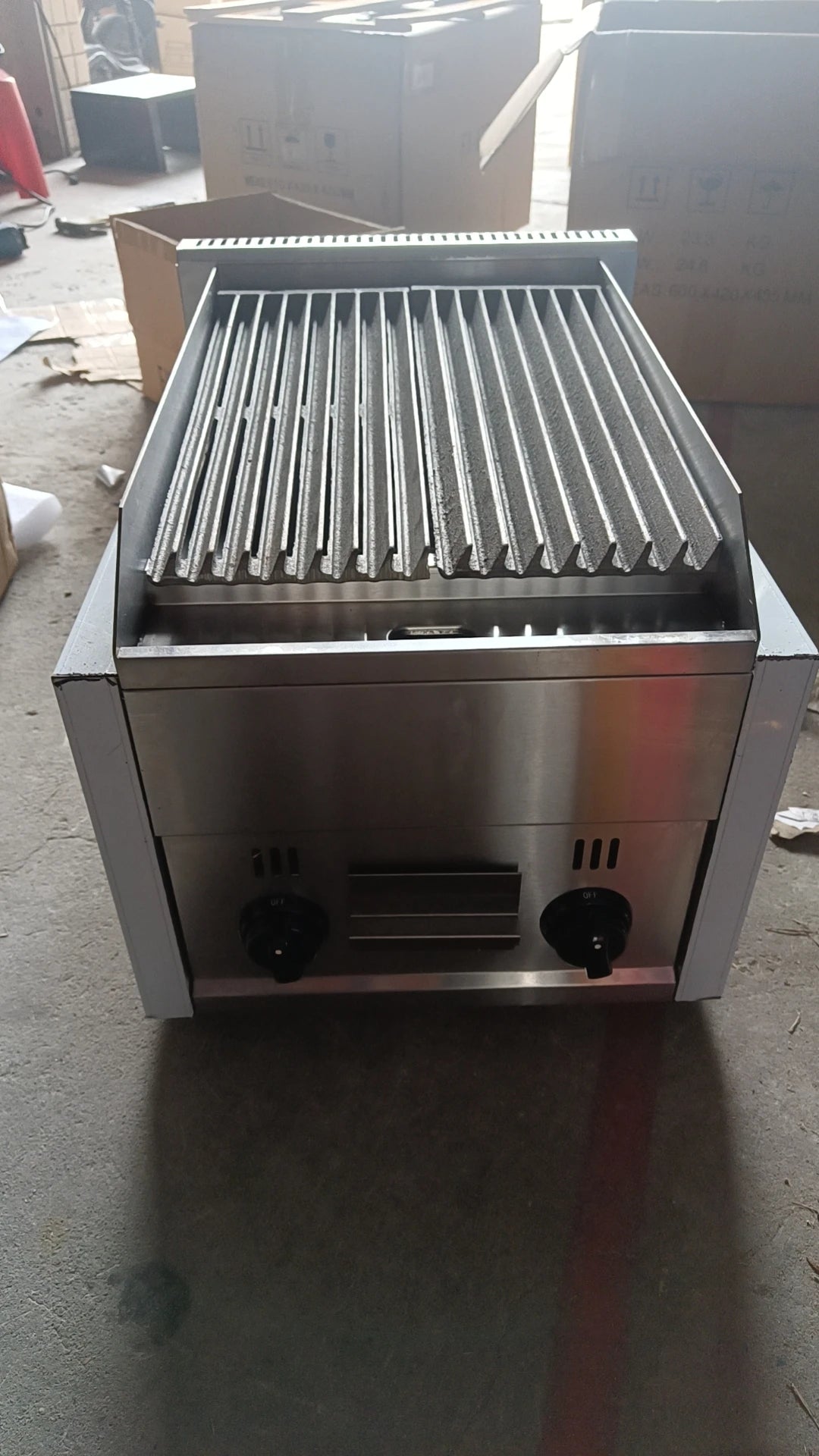 New Design Commercial Gas Lava Rock Charbroiler/gas Barbecue Grill With Lava Rock/gas Bbq With Lava Rock