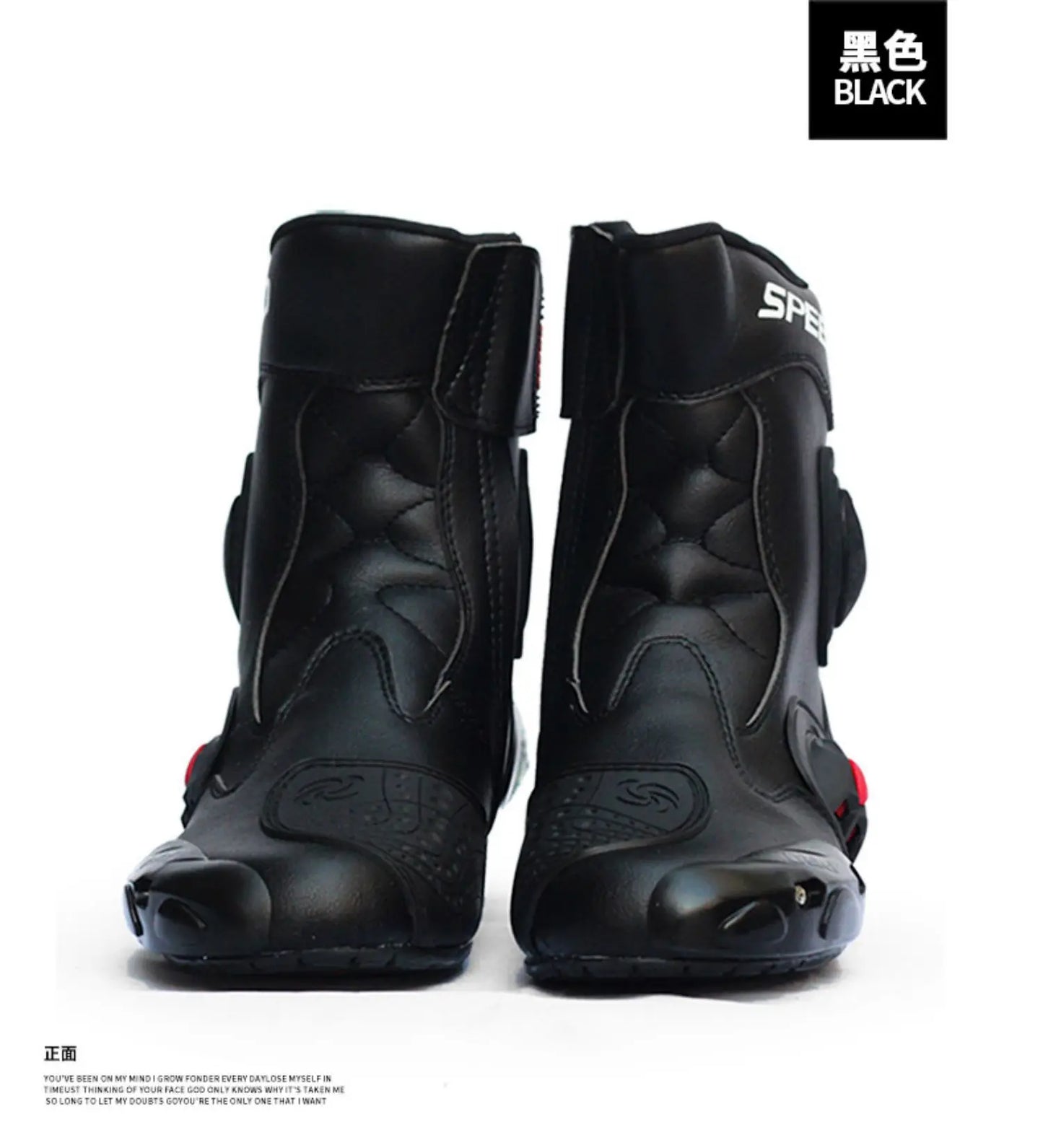 Motorcycle Boots Feet Protection High-Speed Pro-Biker Microfiber Men's Boats Moto Motorbike Race Boot Breathable Anti-fall Shoes