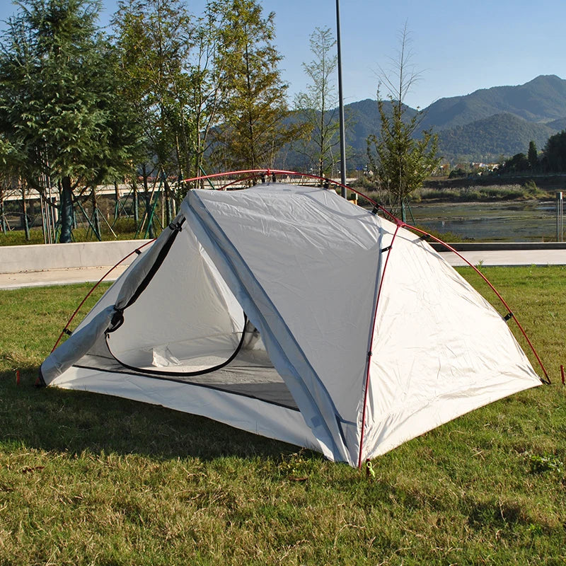 Ultralight Aluminum Poles Camping Tent for 2 Person, 4 Season, PU4000 Waterproof 210T Fabric, Easy to Set Up, Hiking Tents