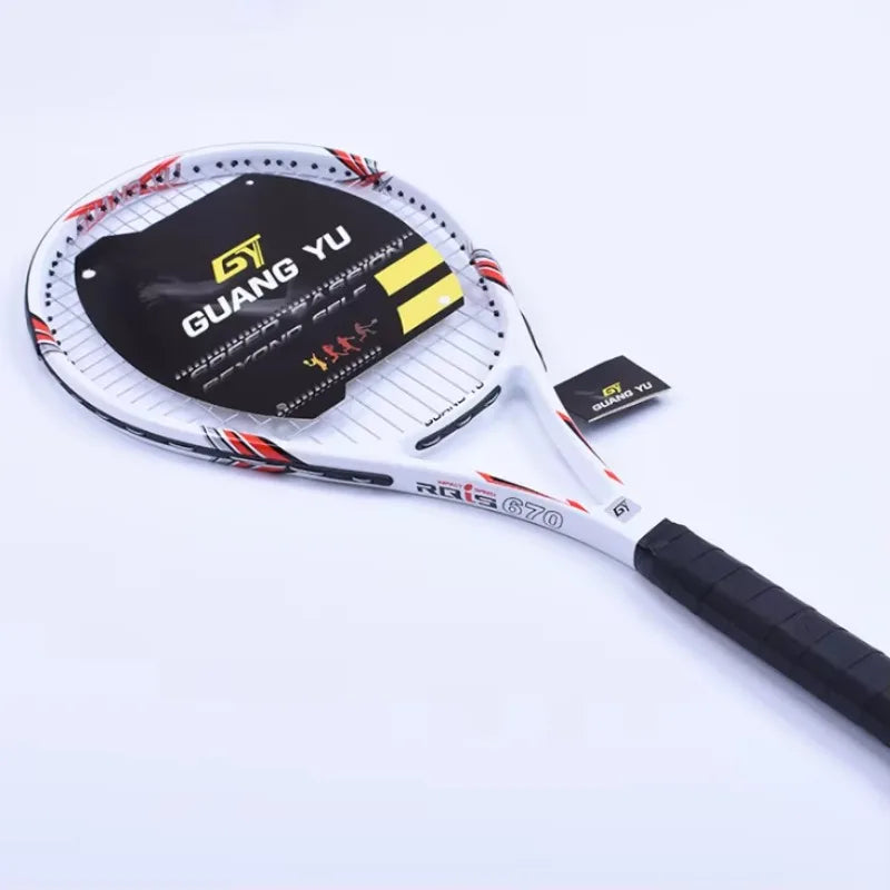 Wholesale Customized High Quality Carbon Aluminum Integrated Training Tennis Racket Carbon Fiber Tennis Racquet