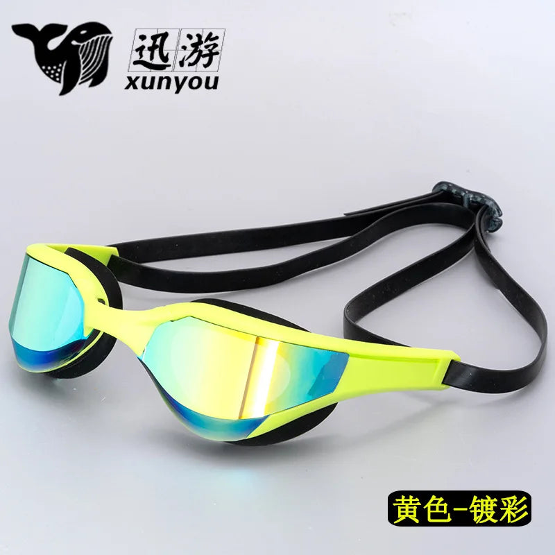 High-end Comfort Racing Color-Plated Swimming Goggles Adult Universal Waterproof and Anti-fog Pool Swimming Diving Goggles