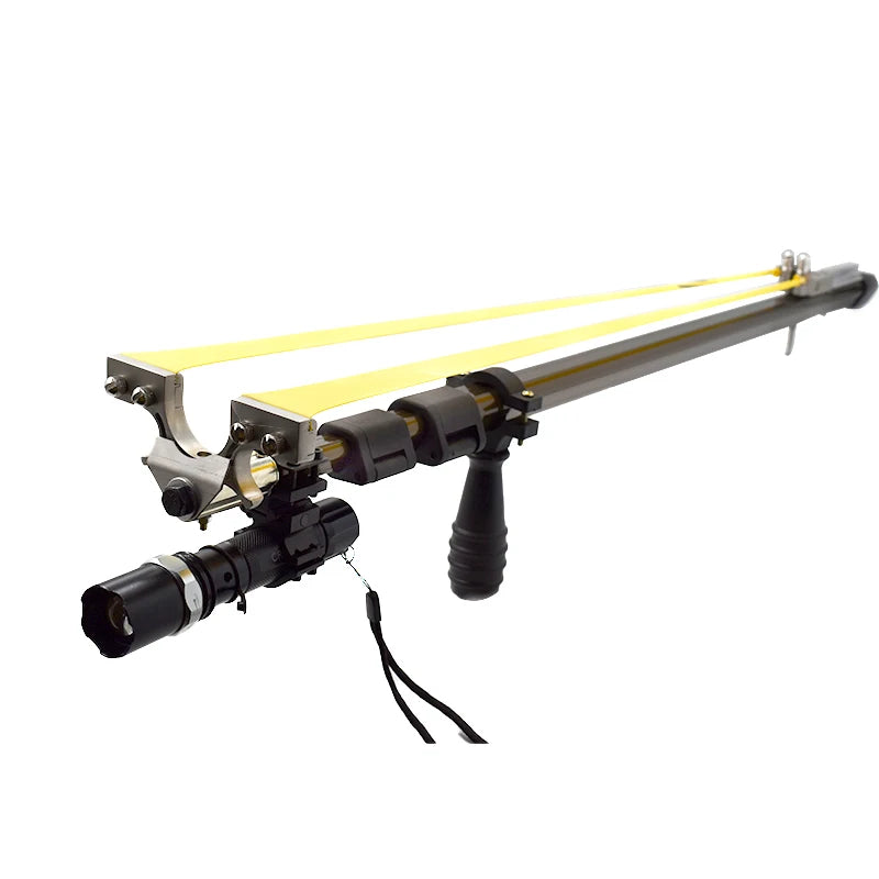 Hunting Slingshot Red and Green Laser High PowerStraight Rod Telescopic Folding Catapult Bow for Outdoor Sports Shooting New