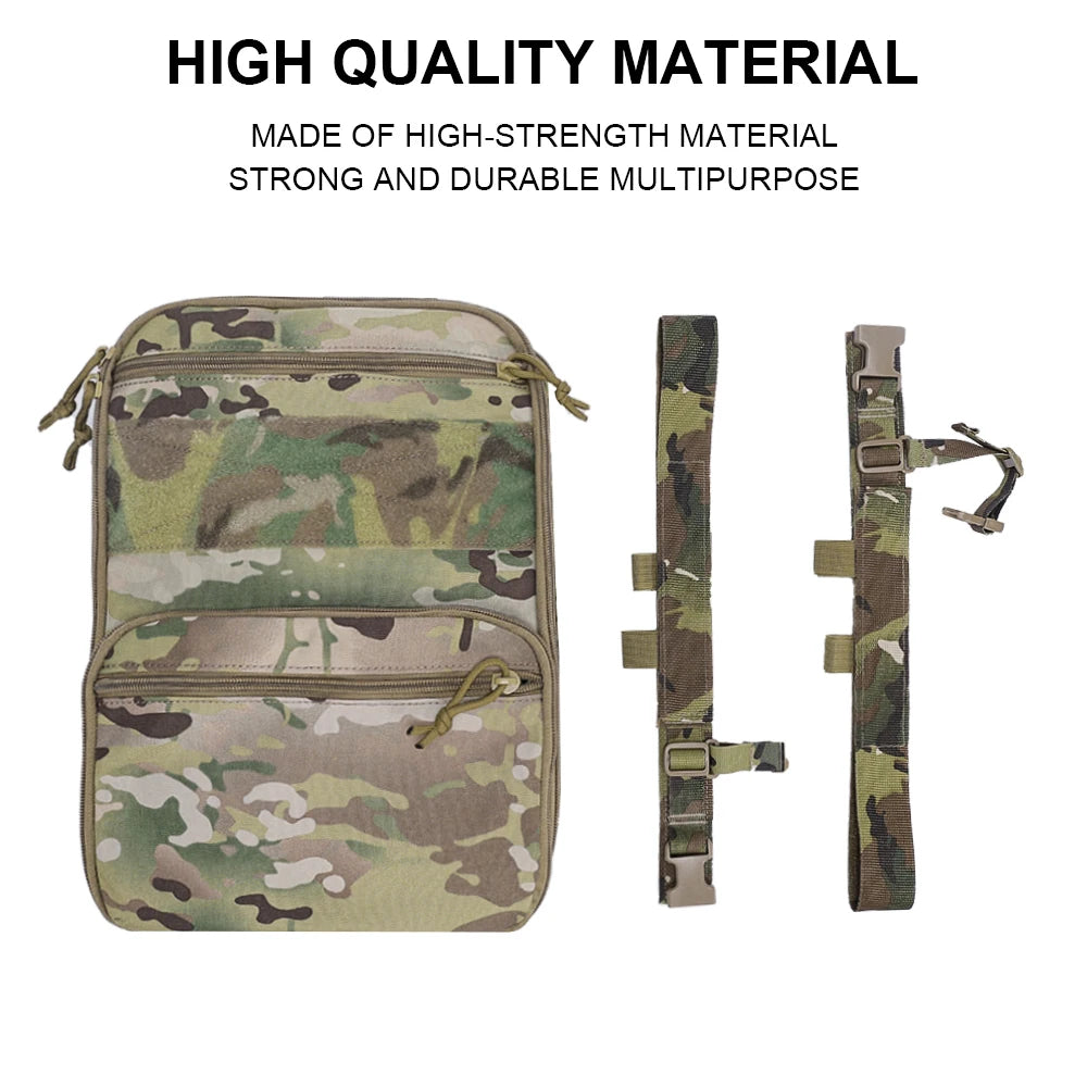 500D Nylon Tactical Flatpack D3 Backpack Hydration Carrier Expansible Molle Pouch Airsoft Multipurpose Vest Assault Travel Bag