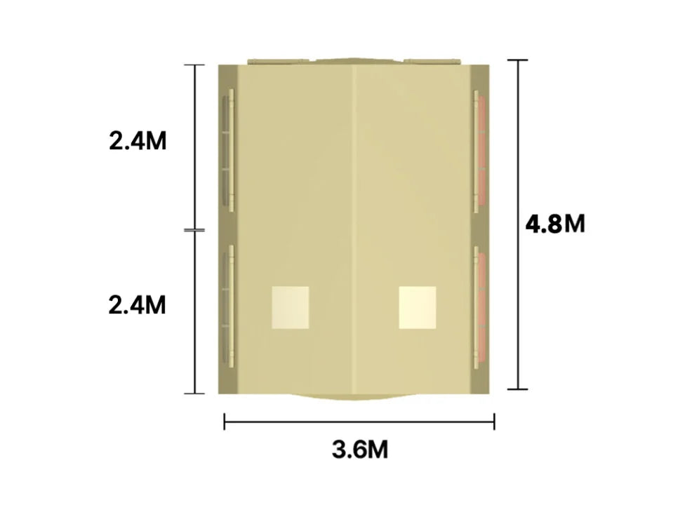 Luxury Inflatable Picnic Dome Tent, Outdoor Family Camping, Green, 17.2