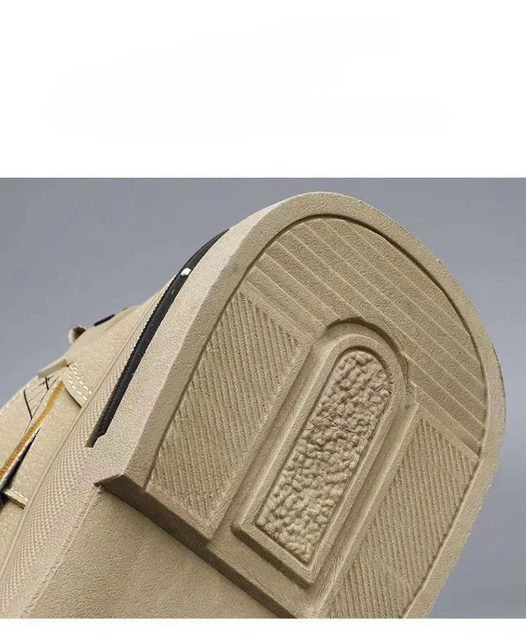 Men's Boots Mens Luxurious Design Casual Shoes Mens Motorcycle Boots Men's Waterproof and Wear-resistant Work Shoes